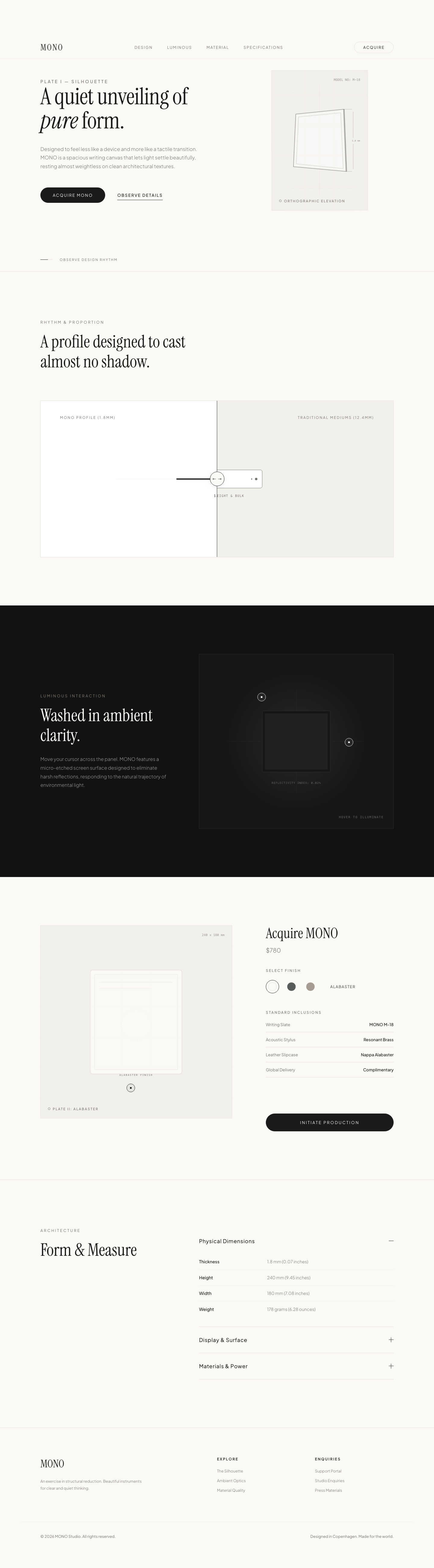 Gemini Flash brief-driven page