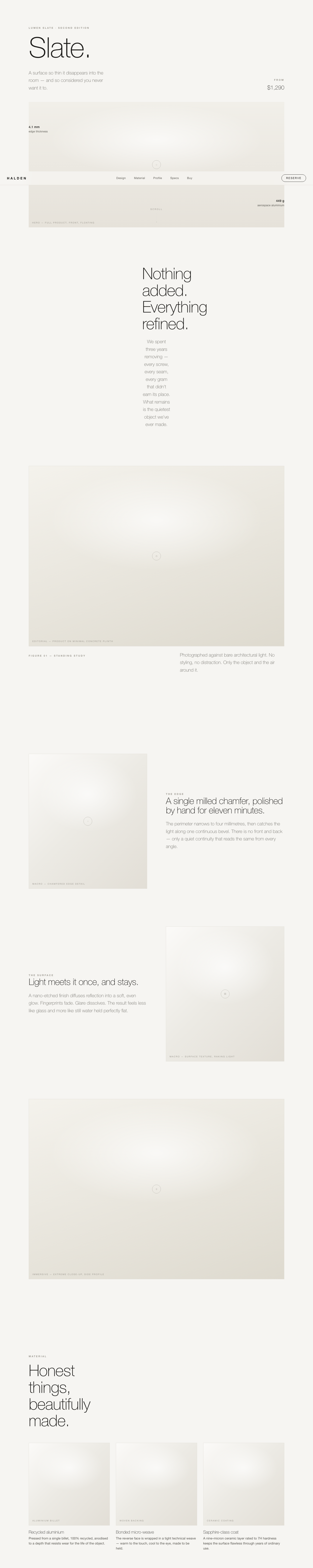 Claude Opus brief-driven page